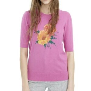 J. Crew Short-sleeve Tippi Sweater in Flowers
Size S